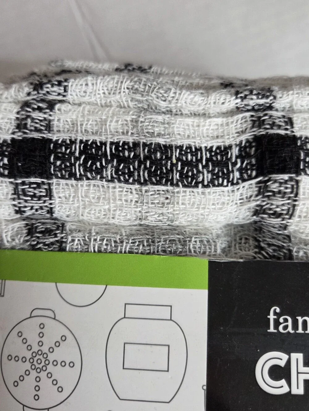 🔥4/$20 Family Chef Waffle Dish Cloths NEW 24 Pack -Black/White Plaid -12